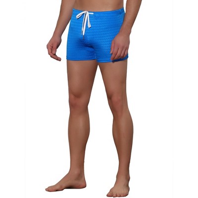 Lars Amadeus Men's Solid Color Drawstring Waist Summer Beach Pool Swim Trunks 2 Pack Blue 28 — фото 4