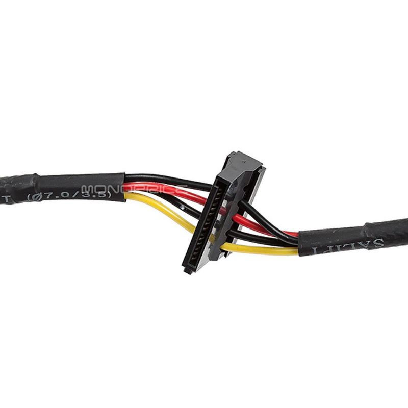 Monoprice DATA Cable - 1 Feet - 4-pin MOLEX Male to 2x 15-pin SATA II Female Power Cable (Net Jacket), 4 of 6