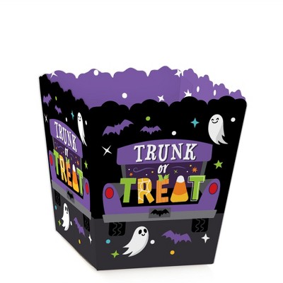 Big Dot of Happiness Trunk or Treat - Party Mini Favor Boxes - Halloween Car Parade Party Treat Candy Boxes - Set of 12