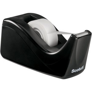 Scotch Desktop Tape Dispenser Black Two-Tone (C60-BK) 567884 - 1 of 4