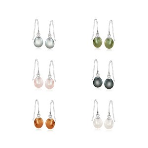 Ross-Simons 6-6.5mm Multicolored Cultured Pearl Jewelry Set: 6 Pairs Of Earrings in Sterling Silver - 1 of 4