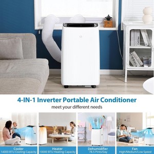 Acekool 14,000 BTU Portable Air Conditioner and Heater, 4-in-1 AC with Dehumidifier, Fan, Remote, Timer, Cools & Heats Up to 750 Sq. Ft., Window Kit - 1 of 4