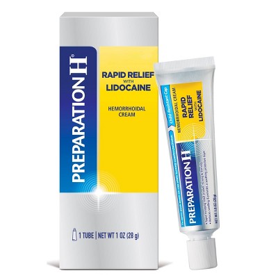 Preparation H Rapid Relief Hemorrhoid Symptom Treatment Cream with Lidocaine - 1oz