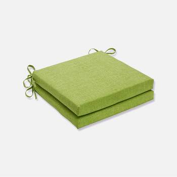 Outdoor 2-Piece Square Seat Cushion Set - Fresco Solid - Pillow Perfect