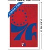 Trends International NBA Philadelphia 76ers - Logo 25 Framed Wall Poster Prints - 3 of 4