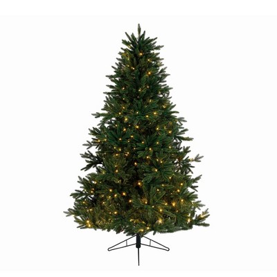 Kaemingk 9' Pre-Lit Artificial Christmas Tree Everlands Skandia Fir - Warm Clear LED Lights