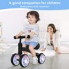 Itopfox Baby Balance Bike for 12-36 Months Kids, Toddler First Birthday Gift, No Pedal 4 Wheels Bicycle, Indoor & Outdoor Play Colorful, Black-Light - 2 of 4