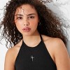 Women's High Cut Embellished Halter Bodysuit - Wild Fable™ - 4 of 4