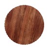 NicBex Modern Solid Wood Round End Table with Unique Base,Natural Side Table,Coffee Table for Bedroom,Living Room - 4 of 4