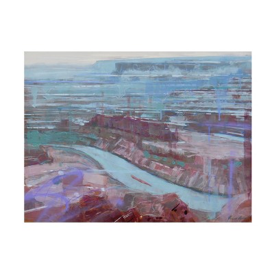 Trademark Fine Art - James Ayers  Winter Canyon Canvas Art