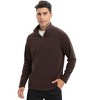Coolmee Men's Quarter Zip Polar Fleece Jacket Long Sleeve Half Zip Pullover Sweaters Thermal Golf Sweatshirt - 4 of 4