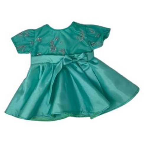 Doll Clothes Superstore Mint Green Party Dress Fits 15-16 Inch Baby Dolls - image 1 of 4