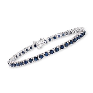 Ross-Simons 7.90 ct. t.w. Sapphire Tennis Bracelet in Sterling Silver - 1 of 4
