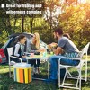 Aoodor Outdoor Patio 2-Pack 34" Director's Chairs - Portable Bar Height Seating with Folding Aluminum Frame, 246 lbs Capacity - 3 of 4