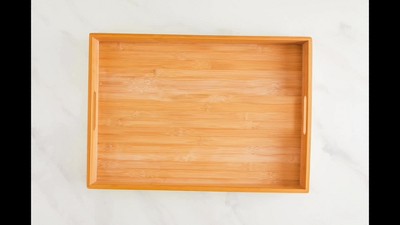 Buy augtarlion Bamboo Breakfast Trays, Food Trays for Eating on