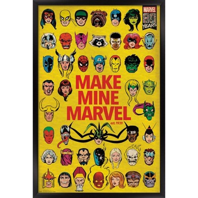 Trends International Marvel Comics - Marvel 80th Anniversary - Group Framed Wall Poster Prints