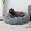 FurHaven Calming Cuddler Long Fur Donut Dog Bed - 3 of 4