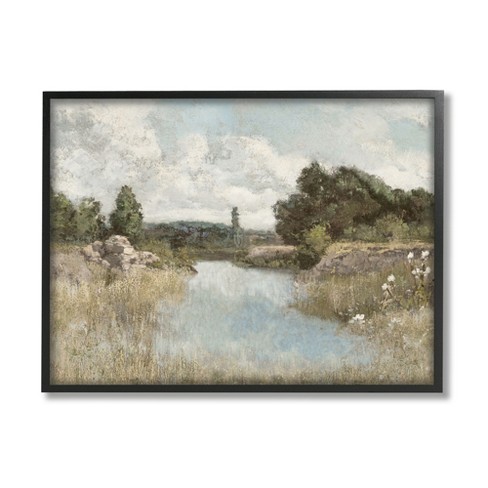 Stupell Industries Nature Stream Wilderness Creek Framed Giclee, 16 X ...