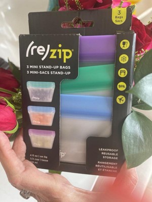 re)zip Reusable Leak-proof Food Storage Bag Kit - Mini And Snack Stand-up,  Flat Snack & Lunch - 8ct : Target