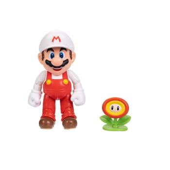 Nintendo Super Mario Fire Mario with Fire Flower Action Figure