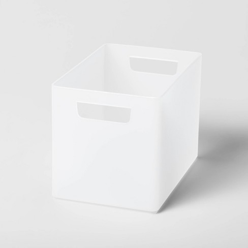 iDesign Plastic Storage Box with Handles Small Bathroom Organiser Box 