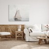 Stupell Industries Sailboat Foggy Weather Clouds Ocean Waves Crashing Canvas Wall Art - 2 of 4