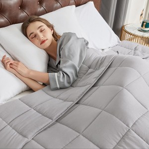 Inhand Weighted Blanket (Queen 60"x80") - Cooling Heavy Blanket with Glass Beads - All-Season Breathable Soft Comfort Microfiber Blanket - 1 of 4