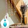 Unique Bargains Hanging Ornament DIY Craft Teardrop Crystal Chandelier Pendant Beads 3.35" x 1.5" 10 Pcs - 4 of 4