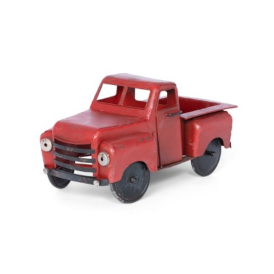 Park Hill Collection Vintage Red Metal Pick-Up Truck