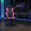 BlackArc High Back Gaming Chair with Faux Leather Upholstery, Height Adjustable Swivel Seat & Padded Flip-Up Arms - 2 of 4