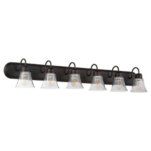 Quorum Lighting 6 - Light Vanity in  Oiled Bronze - 1 of 1