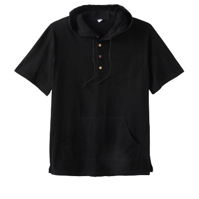 KingSize Men's Big & Tall Gauze Short-Sleeve Hoodie