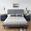 Manhattan Comfort Set of 2 Granville 2 Drawer Nightstands Midnight Blue: Modern Design, Pine Frame, Metal Glides, Includes Anti-Tip Hardware - 2 of 4