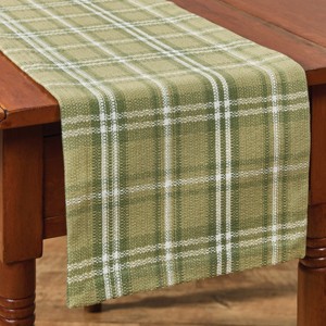 Park Designs Verbena Green Plaid Table Runner 13" x 36" - 1 of 4