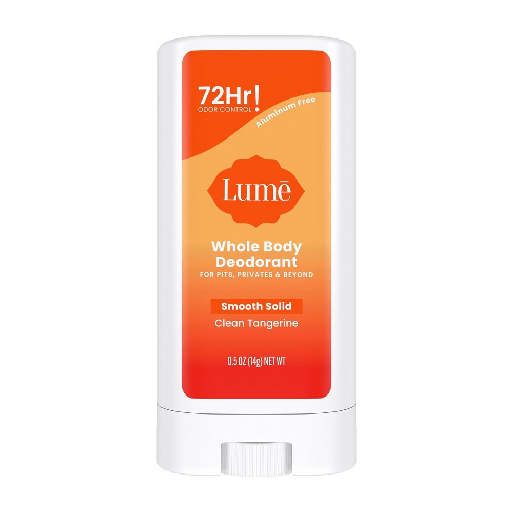 Lume Whole Body Mini Smooth Solid Deodorant Stick - Citrus/Tangerine Scent - Trial Size - 0.5oz -  87130178