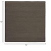Colonial Mills Simply Home Solid Area Rug - Linen 6' square - 3 of 4