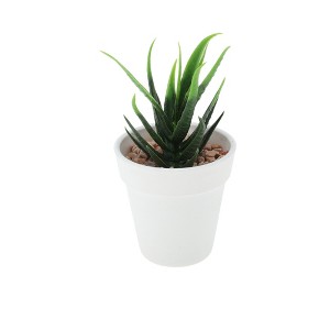 Unique Bargains Artificial Plants Plastic Green 2.76"x2.76"x3.54" 1 Pcs - 1 of 4