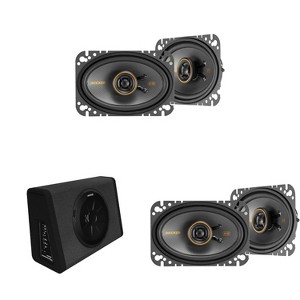 Kicker 11PT250 Truck Enclosure & Kicker (2) 51KSC4604 KS-Series 4x6" Bundle - 1 of 4