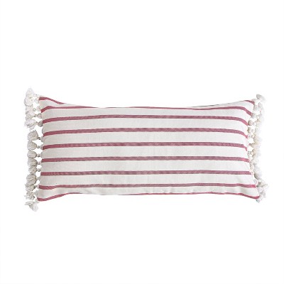 Thatch Home Joybirds Stripe Tassel Pillow - by Levtex Home
