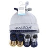 Hudson Baby Infant Boy Cap and Socks Set, Handsome, 0-9 Months - 2 of 4