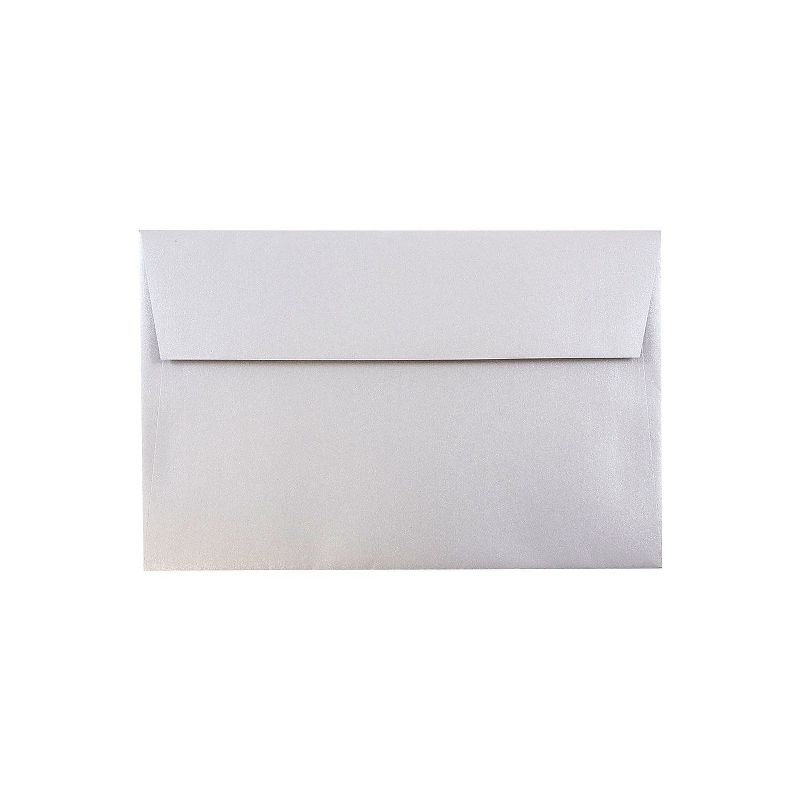 JAM Paper A10 Metallic Invitation Envelopes 6 x 9.5 Stardream Silver SD5390, 1 of 3