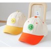 MyKids-USA Baby Smiley Embroidered Pattern Color Matching Design Sunshade Peaked Hats - 3 of 3