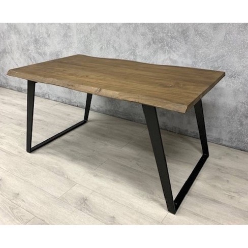 71 Light Acacia Wood Live Edge Dining Table Light Brown Timbergirl Target