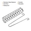 Unique Bargains Tent Awning Tarps Spring Buckle Stainless Steel Rope Tensioner Silver Tone 3.5"x1.2" - 4 of 4