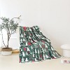 Comfort Ultra-Plush Flannel Blanket Christmas Plaid Christmas Tree. - 4 of 4