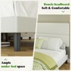 AMERLIFE Upholstered Bed Frame with 47.3" Adjustable Headboard - 4 of 4