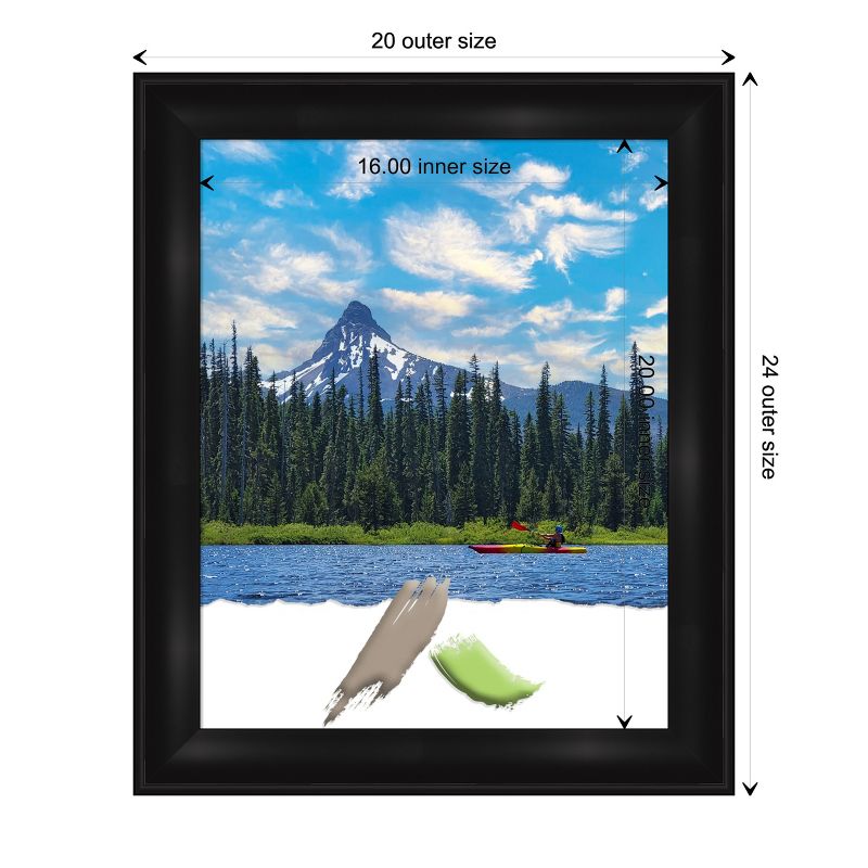 Amanti Art Grand Black Narrow Picture Frame, 4 of 8