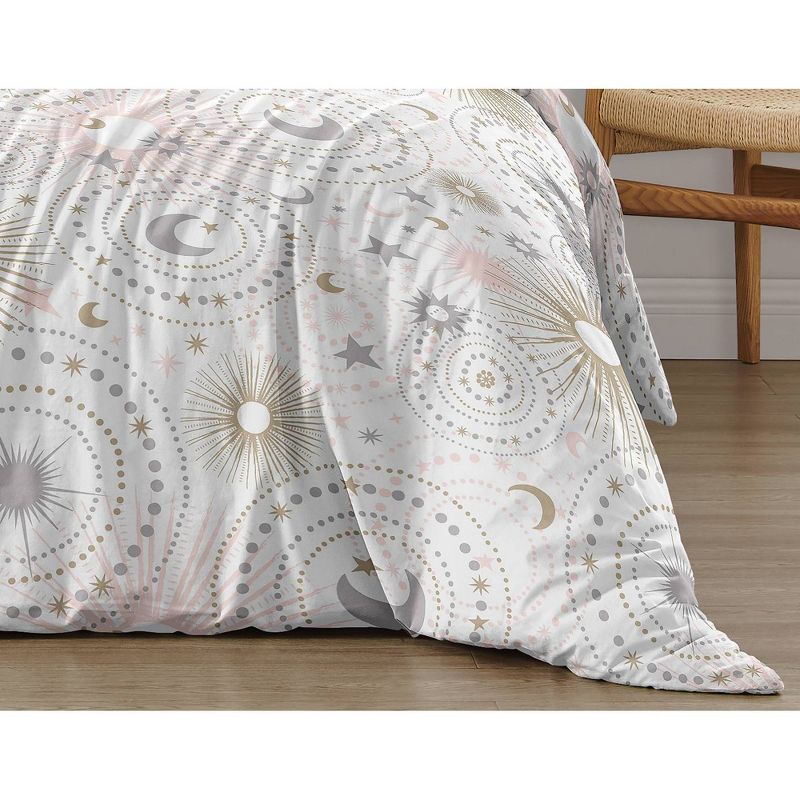4pc Celestial Twin Kids&#39; Comforter Bedding Set Pink and Gold - Sweet Jojo Designs, 6 of 7