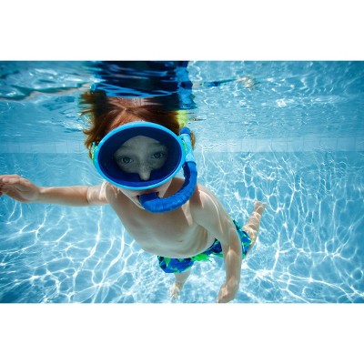 Speedo Kids&#39; Porto Snorkel Mask Set - Blue_10