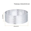 Unique Bargains Stainless Steel Non-Stick Perforated Baking Dessert Round Cake Ring 6 Pcs - 2 of 4